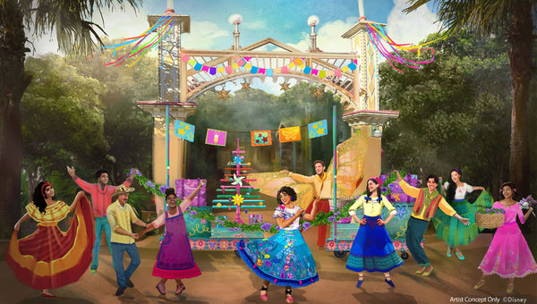“Mirabel’s Gifts of the Season,” seen here in a rendering, is part of the holiday celebration planned at the Disney California Adventure Park. “Mirabel’s Gifts of the Season,” seen here in a rendering, is part of the holiday celebration planned at the Disney California Adventure Park.