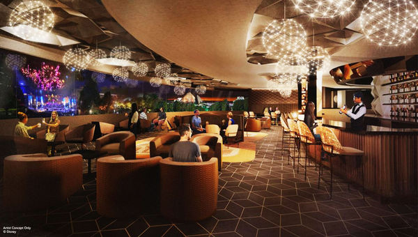 A Spaceship Earth-themed lounge will open in Epcot in the late spring. A Spaceship Earth-themed lounge will open in Epcot in the late spring.