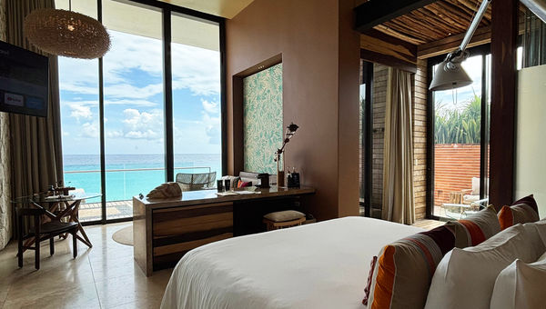 All 63 suites at the resort have private plunge pools and outdoor patios. All 63 suites at the resort have private plunge pools and outdoor patios.