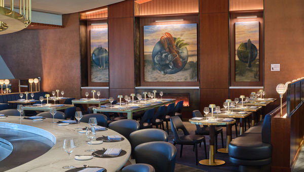 Similar to the adjacent Sky Club, the look and feel of the Delta One Lounge pays homage to Boston's maritime heritage. Similar to the adjacent Sky Club, the look and feel of the Delta One Lounge pays homage to Boston's maritime heritage.
