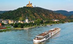 A Viking Longship on the Rhine River.